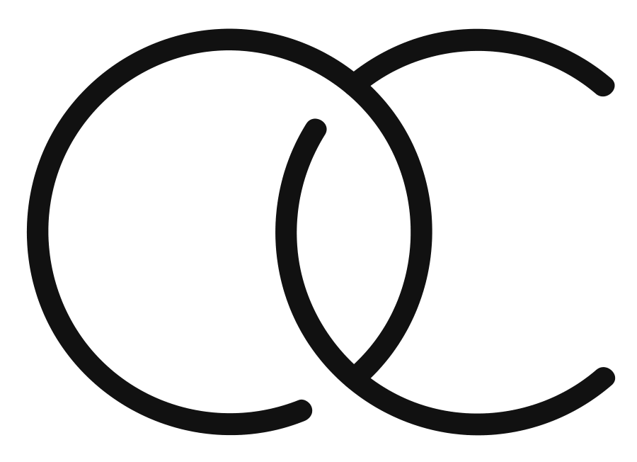 OUTCAST OC symbol in black